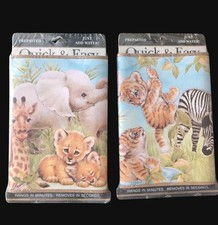 Jungle Animal Baby Nursery Safari Zebra Elephant Lion Giraffe Monkey 5 YDS x2