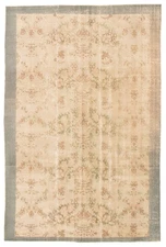 Traditional Vintage Hand-Knotted Area Rug 6'5" x 9'8" Oriental Wool Carpet