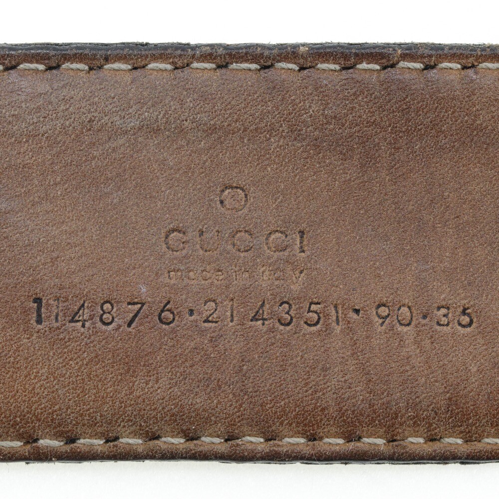 GUCCI Interlocking belt 114876 GG black Sima leather mens | eBay GUCCI Interlocking belt 114876 GG black Sima leather mens | eBay