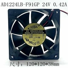 1pc ADDA AD1224LB-F91GP 12CM 12038 24V 0.42A Inverter server chassis Cooling Fan