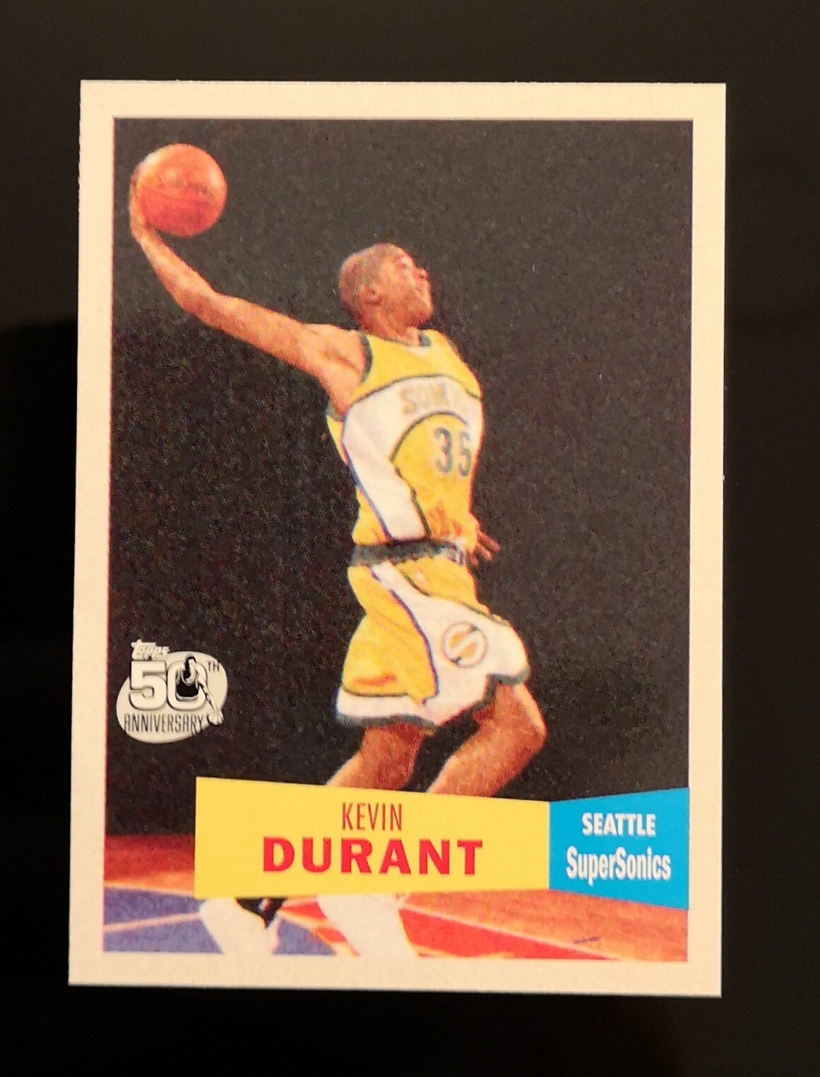 KEVIN DURANT RC 🔥 2007-08 Topps 1957-58 Retro NBA 50th Anniversary Rookie #112