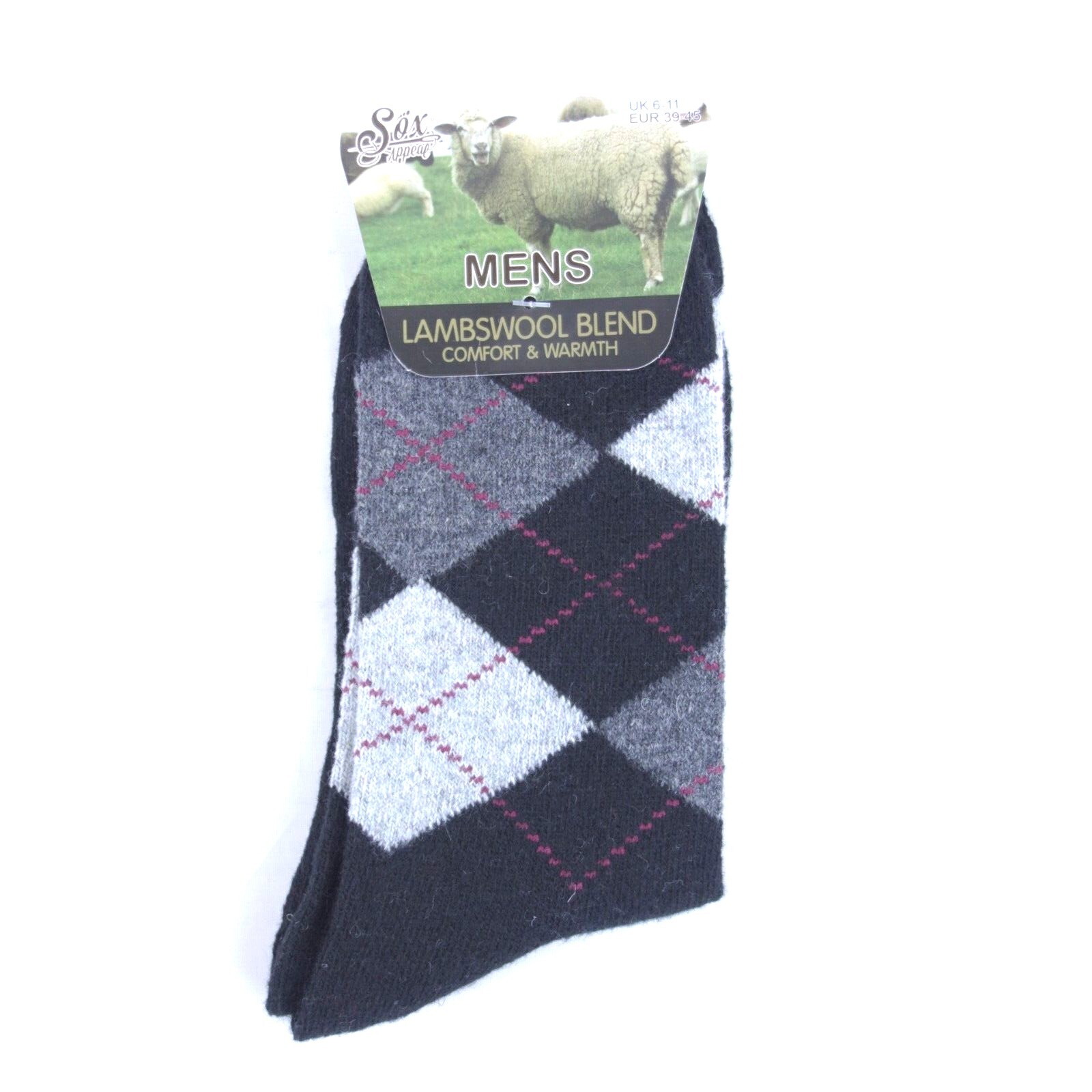 MENS WINTER WOOL BLEND WARM THERMAL ARGYLE DIAMOND GOLFING ANKLE SOCKS SIZE 6/11 eBay