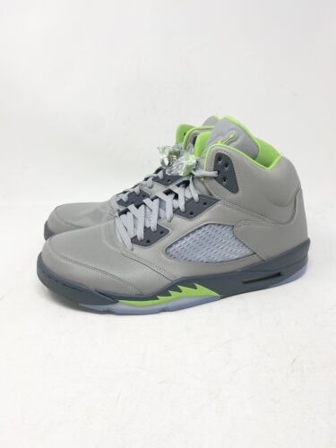 Air Jordan 5 Retro Green Bean DM9014-003 Silvergreen Bean/Flint Grey Size 14 - Picture 3 of 9