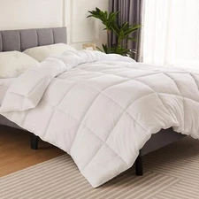 All Season Duvet Insert,Quilted Soft Down Alternative Bedding Comforter Reversib