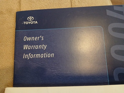 2004 Toyota 4Runner Owners Manual User Guide - Picture 3 of 8