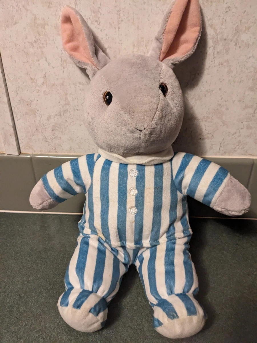 Kohls Cares Goodnight Moon Bunny Rabbit Blue Striped Pajamas Plush 14