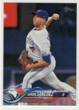 Aaron Sanchez 2018 Topps Series 1 Baseball Base Common #251 Toronto Blue Jays