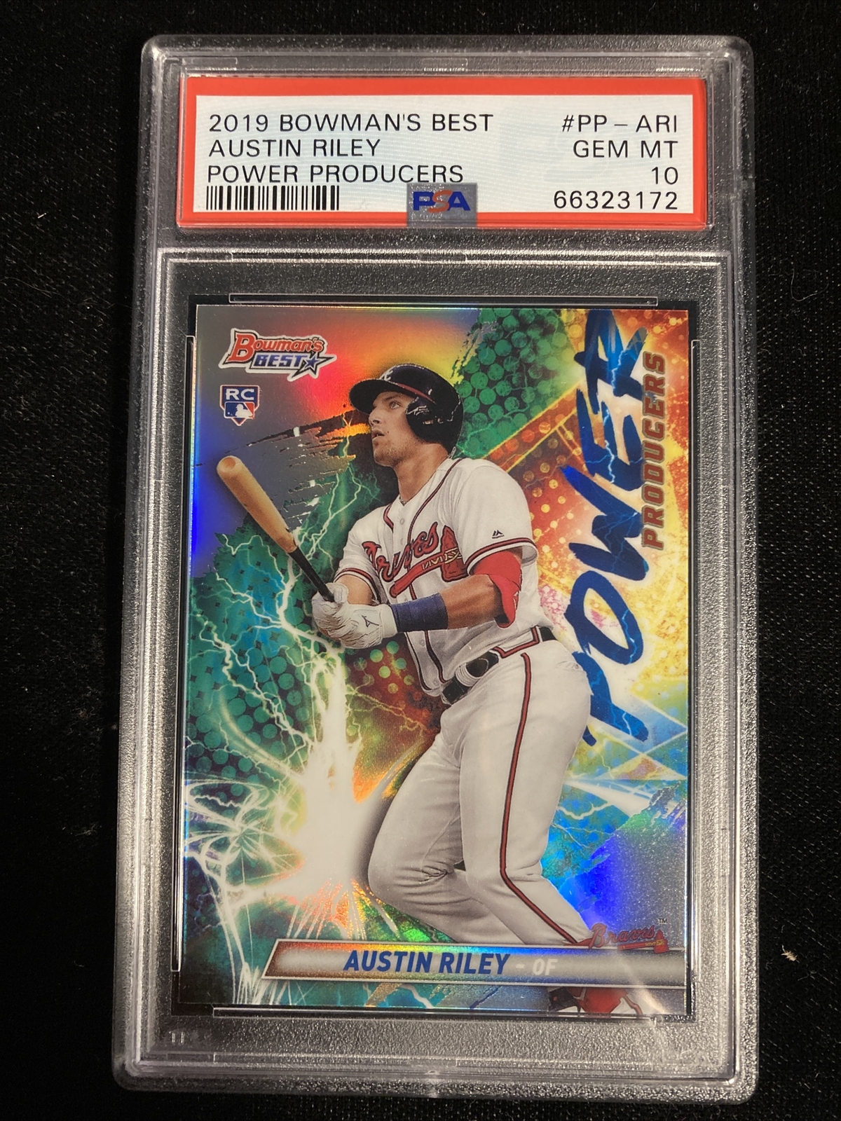 Austin Riley As A Rookie 2019 Bowman's Best - Power Producers Austin Riley #PP-ARI (RC) for sale ...