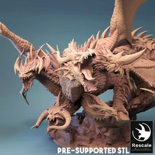 Tiamat by Rescale Miniatures | D&D | DnD | Pathfinder | Print on Demand