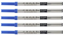 5 pk, Genuine Cross Selectip Rollerball Gel Pen Refills, Blue Medium, #8521