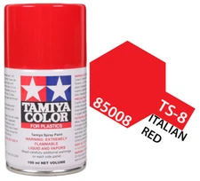 Tamiya 85008 TS-8 Italian Red Lacquer Spray Paint 100ml - US