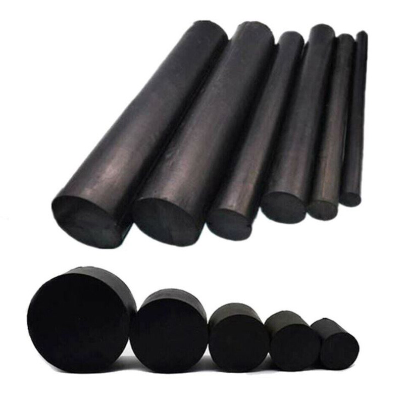 Dia 21-150mm Black Solid Natural Rubber Round Rods Rod Materials 40mm ...