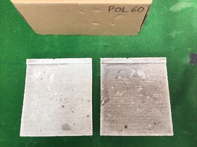 Spur O HO Beton Stil Brücke Stützwand X2 - bemalt (pol60)