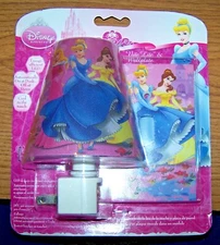 Amertac LED NITE LITE / NIGHT LIGHT & WALLPLATE - DISNEY PRINCESS - NIP