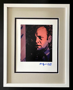 ANDY WARHOL + RARE 1984 SIGNED PRESIDENT GERALD FORD PRINT MATTED AND FRAMED