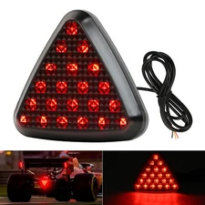 F1 Style LED Rear Strobe Flashing Tail 3rd Brake Stop Light Safety Universal USA