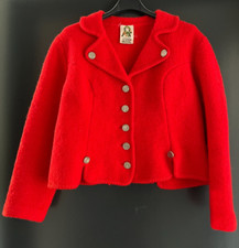 Ladies' traditional anchor/jacket red approx. size 44 by Munich knitwear
