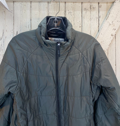 Columbia Titanium Interchange Womens Medium Gray Winter Jacket Midweight Coat - Picture 2 of 7