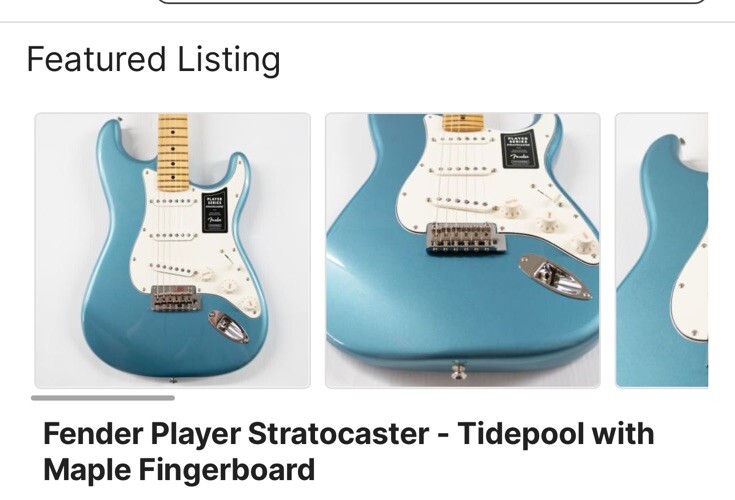 Fender Player Stratocaster Series- 2009 Electric Guitar - Tidepool