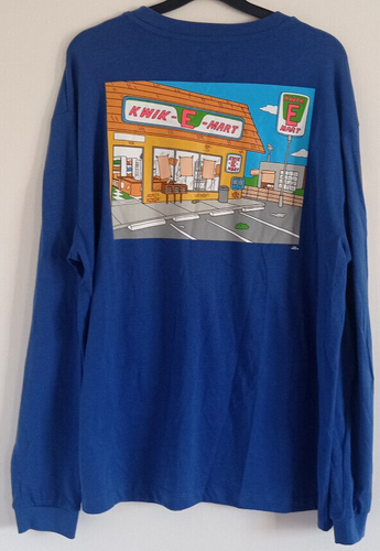 Primark - The Simpsons Kwik-E-Mart L/S graphic T-shirt - Medium - Blue - Exc' - Picture 5 of 6