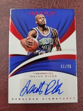 Isaiah Rider 2017-18 PANINI IMMACULATE 