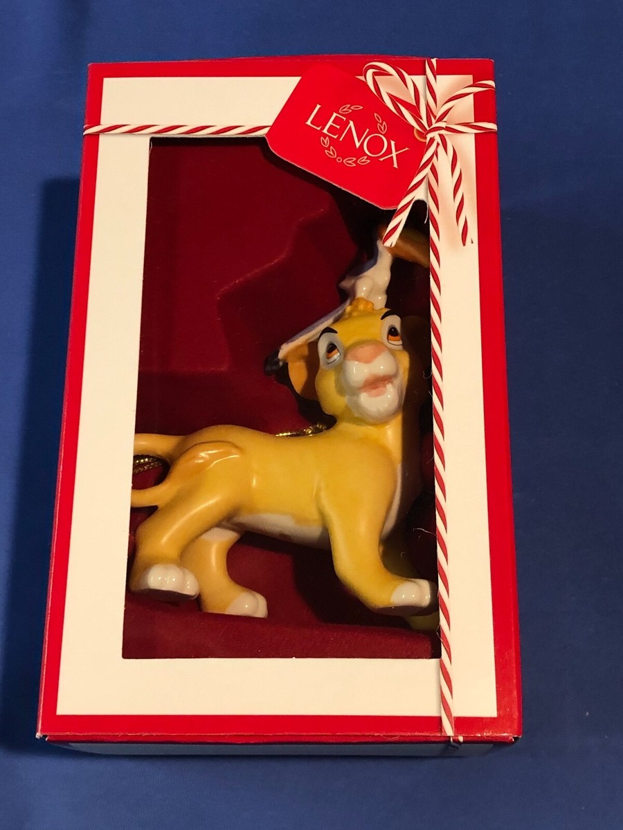 ✴︎LION KING✴︎ Lenox Disney The Lion King Simba and Zazu Porcelain Christmas