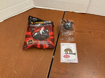 Exploding Kittens CATTERWOKY Backpack Hanger +Bonus Card (OPEN BOX)