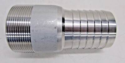 NEW Barbed Hose Fitting, Fitting Material 316 SS X 316 SS, 3LZ87