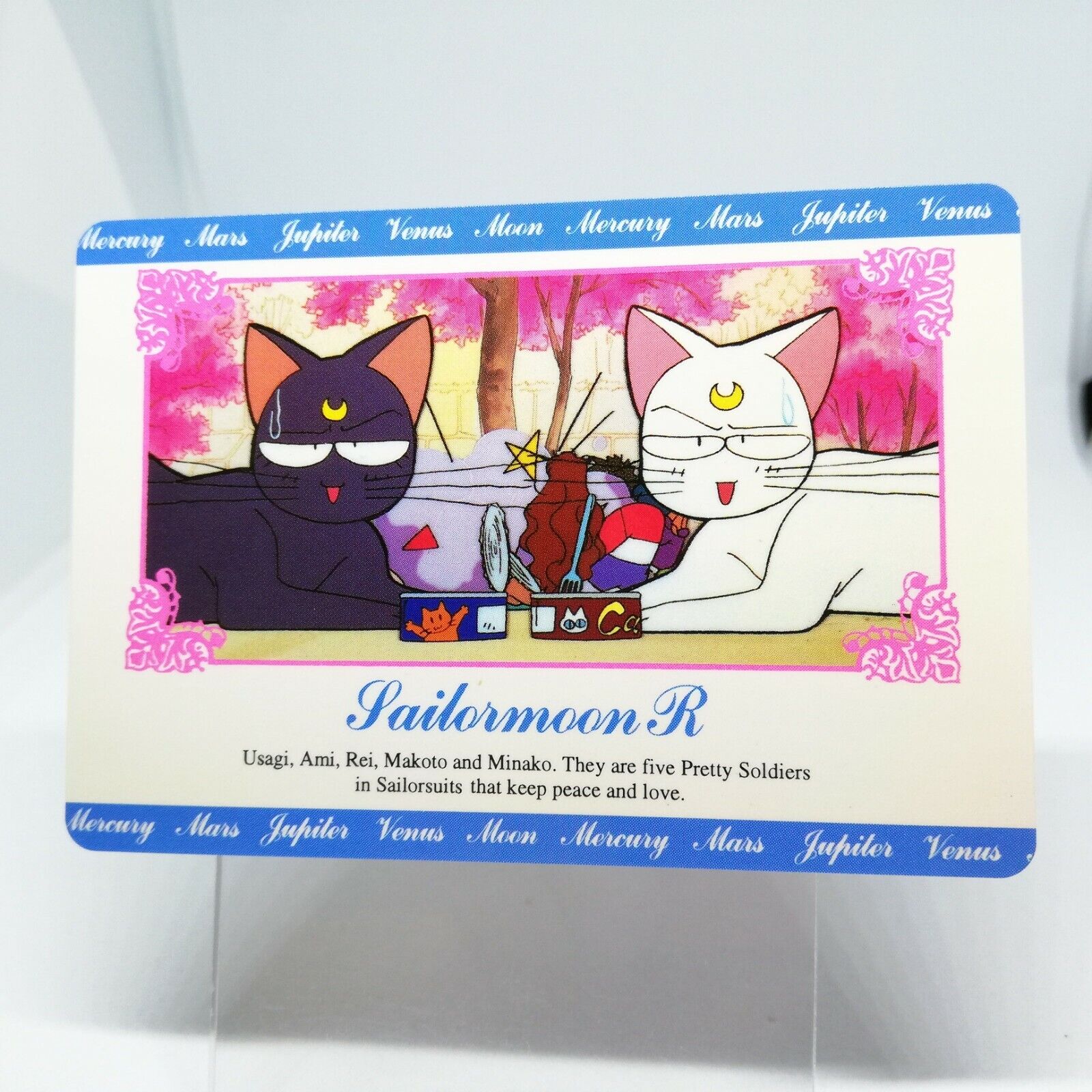 45 Luna & Artemis Sailor Moon Card S R JAPAN Anime AMADA BANDAI Naoko  Takeuchi