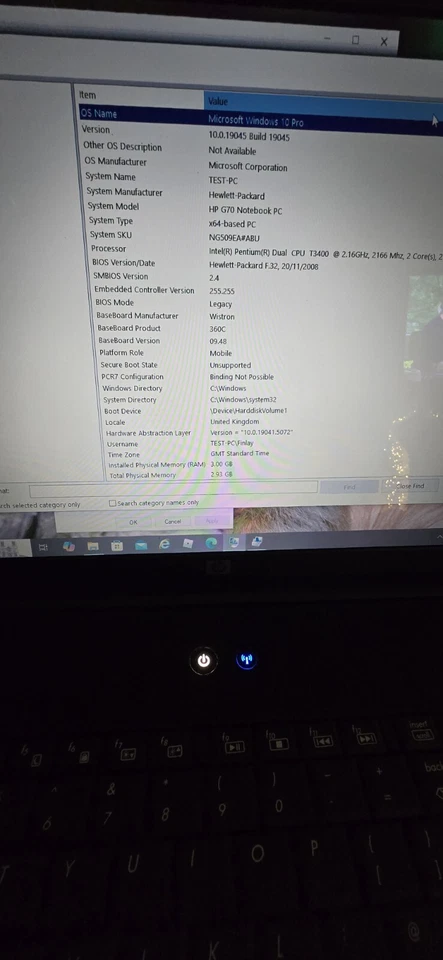 HP Compaq G70-213EM Intel Core 2.13 Ghz 3 GB RAM 64 operating system 500GB - Image 2 of 4