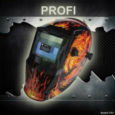 Automatik Schweißhelm Maske Schweißschirm Schweißmaske Schweißschild Flammen