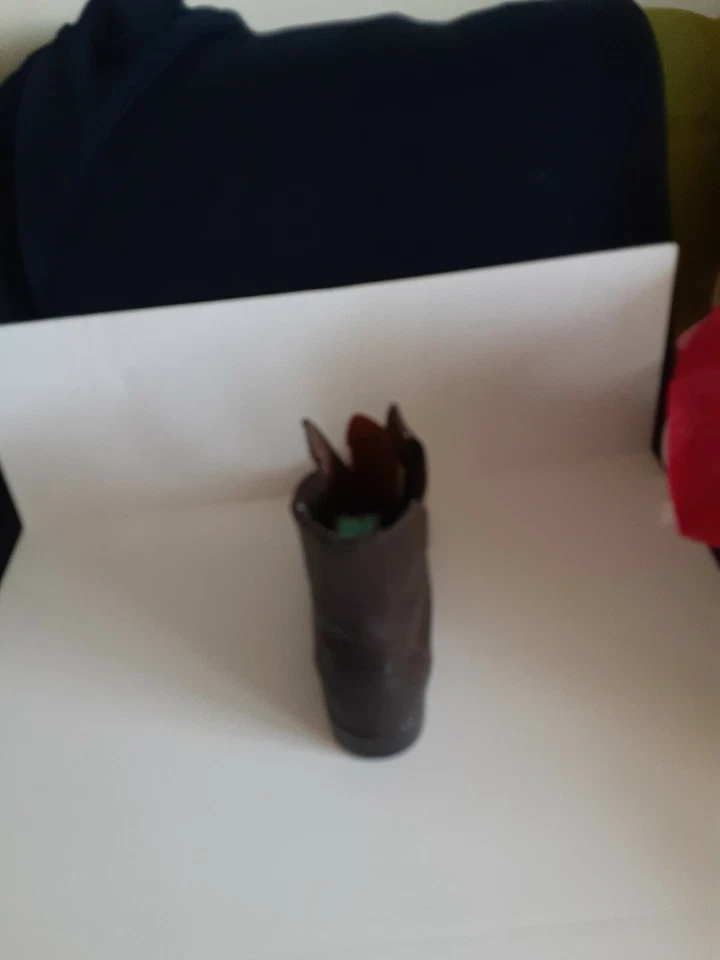 One zipper up  front brown Millstone left Boot size 6.5 one inch heel - Image 4 of 4