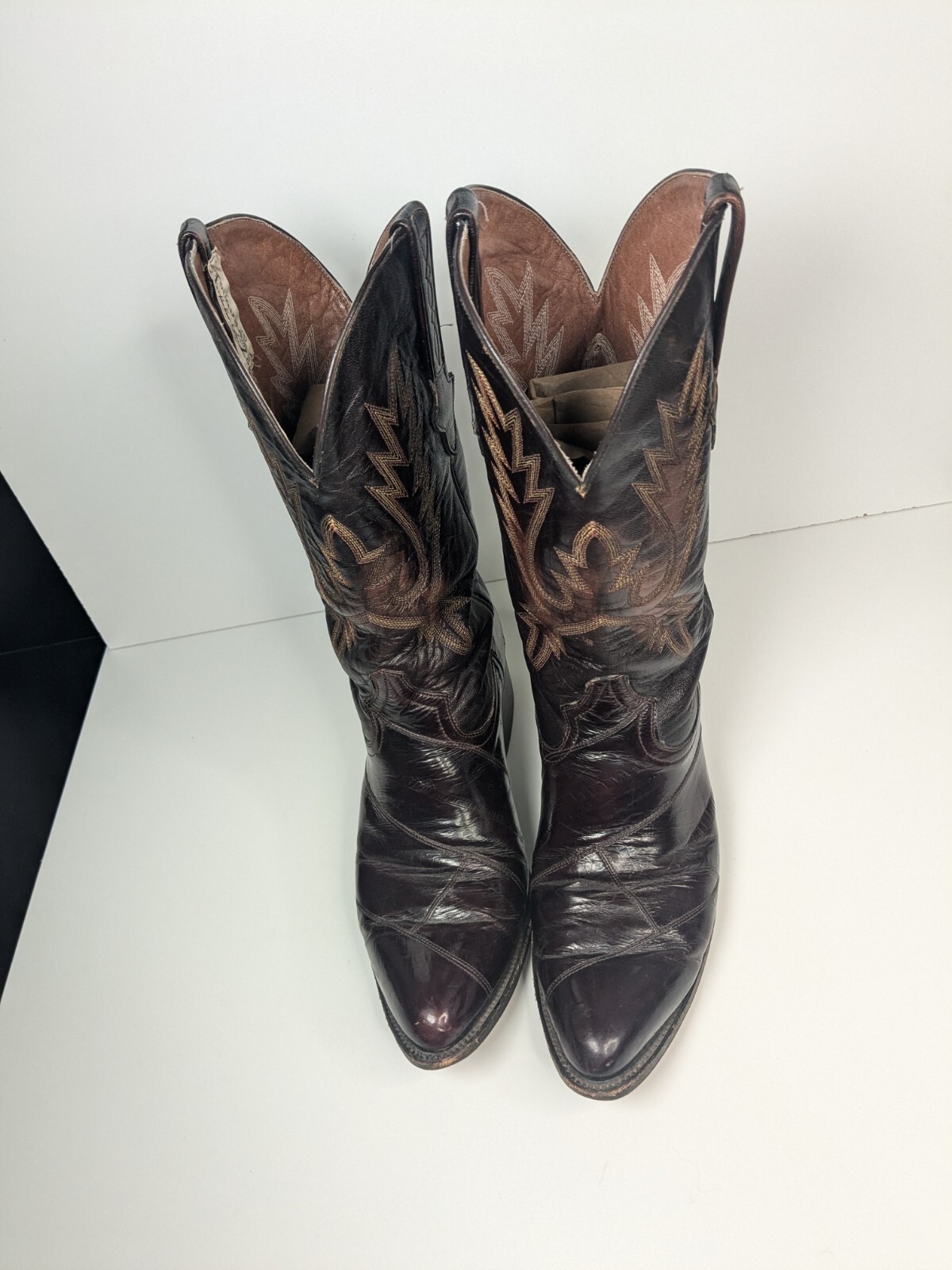 Cuadra Patchwork Leather Western Boots Mexico Sz … - image 6