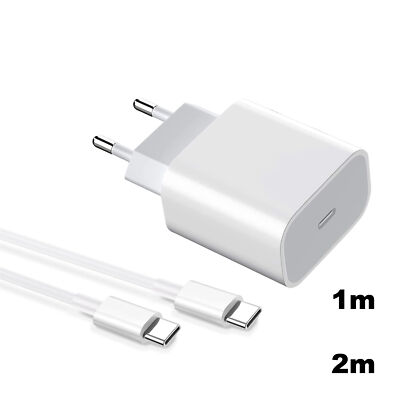 18W SchnellLadegerät 1/2m Kabel USB-C für Samsung Galaxy Note8/Note9/Note10