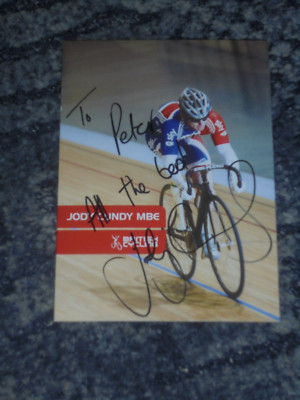 JODY CUNDY - OLYMPISCHE ATHLETIN - 8 GOLDMEDAILLEN - POSTKARTE FOTO SIGNIERT. DEDICATED