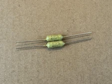 2 NOS Vintage Mullard .0056 uf 400v Mustard Capacitors 5600 pf TESTED .005