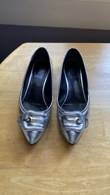 Authentic Vintage Fendi Patent Leather Buckle Heels Size 41