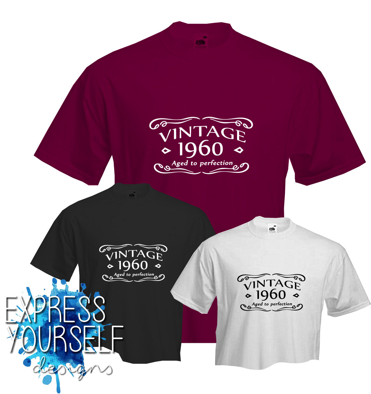 ALTRA VINTAGE 1959 T Shirt 65° COMPLEANNO (2024) Divertimento Regalo NUOVA