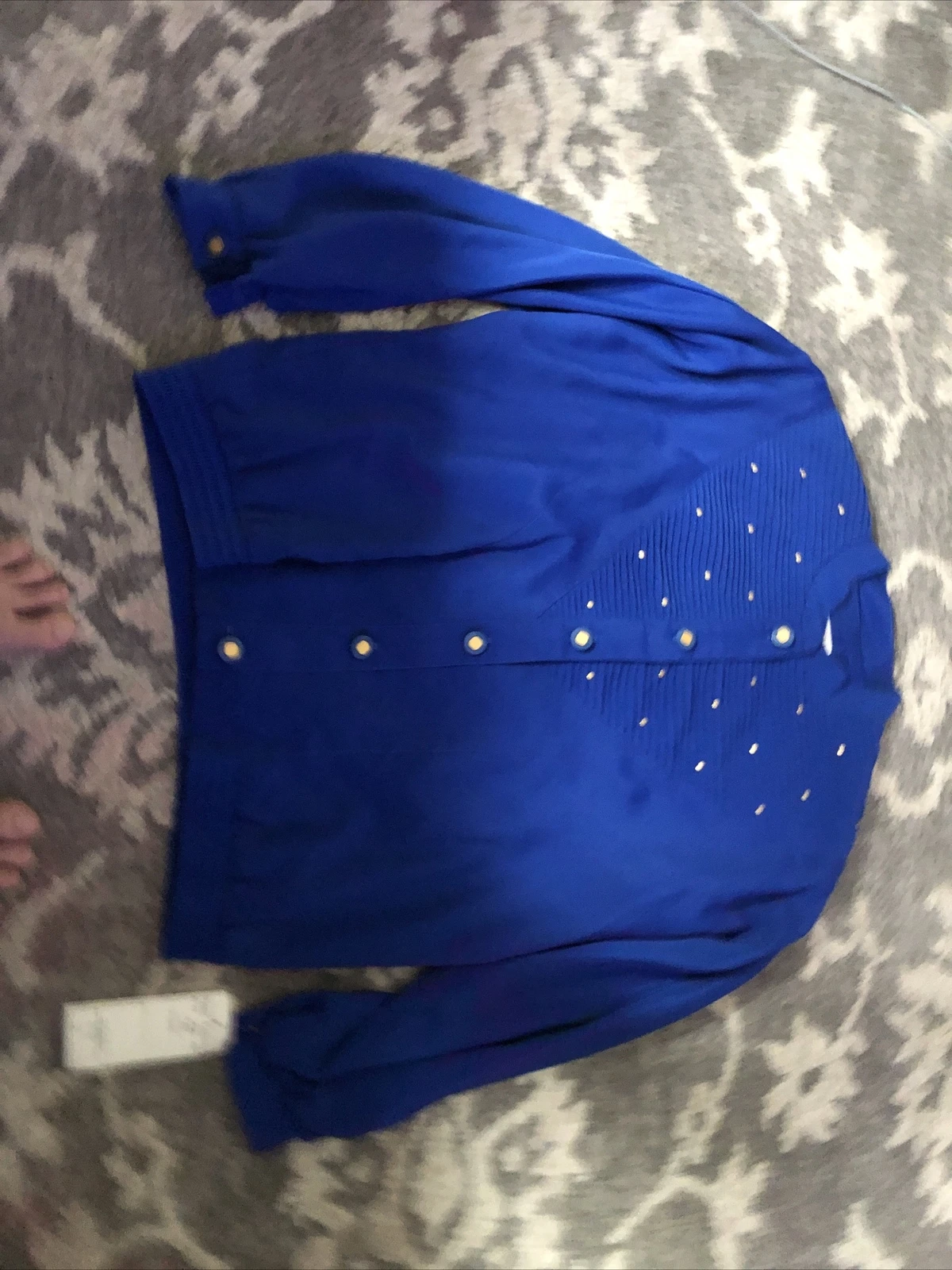 Vintage 80s Blue Regal Design Nylon Windbreaker Jacket Size Medium Ev