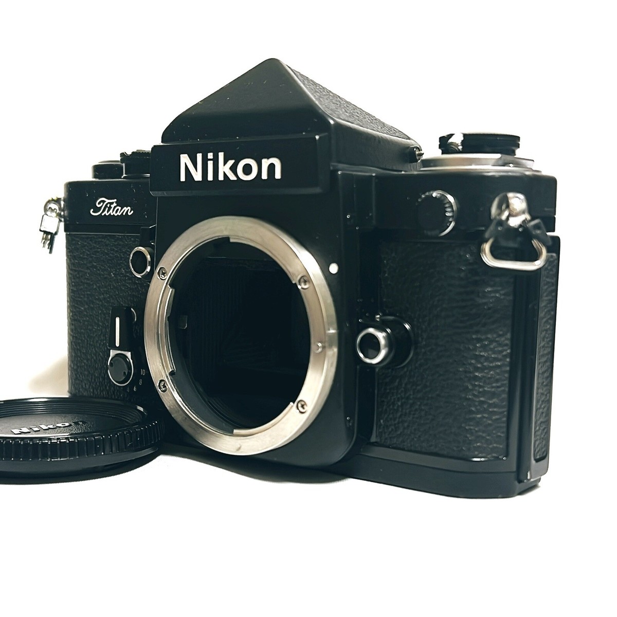NEAR MINT]Nikon F2 Titan F2T Black 35mm Film Camera Name Eye