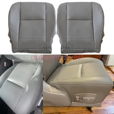 For 00-07 Toyota Sequoia Driver & Passenger Side Bottom Leather Seat Cover Gray