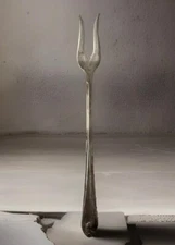 Original Rogers Wm A Rogers MFG Co Pickle Cocktail Fork 6" Long Silverplate