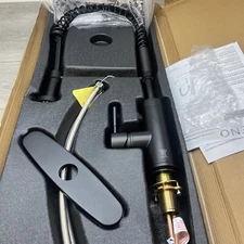 Miseno MK281A Professional Series Pre-Rinse Kitchen Faucet, Black READ