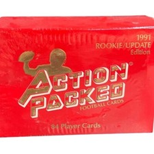 1991 ACTION PACKED ROOKIE UPDATE BOX NFL FOOTBALL CARDS