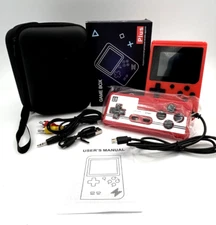 Game Box Plus- Hand Held Game System Red With Controller and Carrying Case