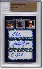 DELLIN BETANCES * Austin Romine Andrew Brackman Autograph Rookie Auto BGS #/5