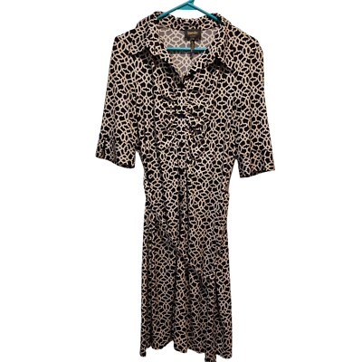 Laundry by Shelli Segal Button Down Bust Ruched Fitted Dress with Belt Size 4 | eBay Laundry by Shelli Segal Button Down Bust Ruched Fitted Dress with Belt Size 4 | eBay