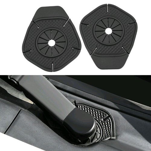 2x Black Car Windshield Wiper Hole Protector Cover Dustproof Auto Accessories - Picture 5 of 10