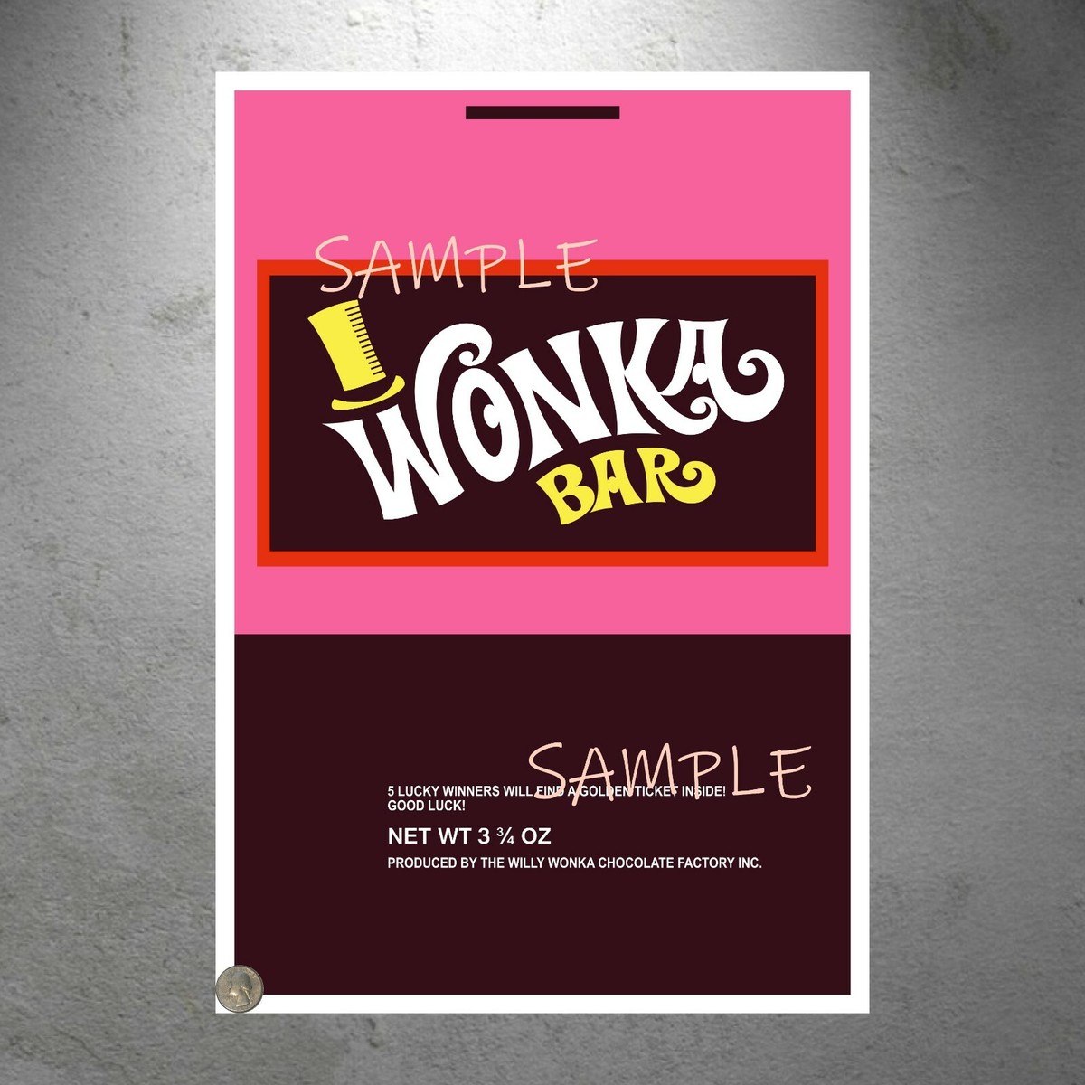 willy-wonka-wonka-bar-wrapper-prop-poster-print-13-x-19-ebay
