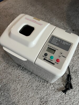 Breadman Bread Machine Model TR-500 A With Pan & Paddle. Tested & Works